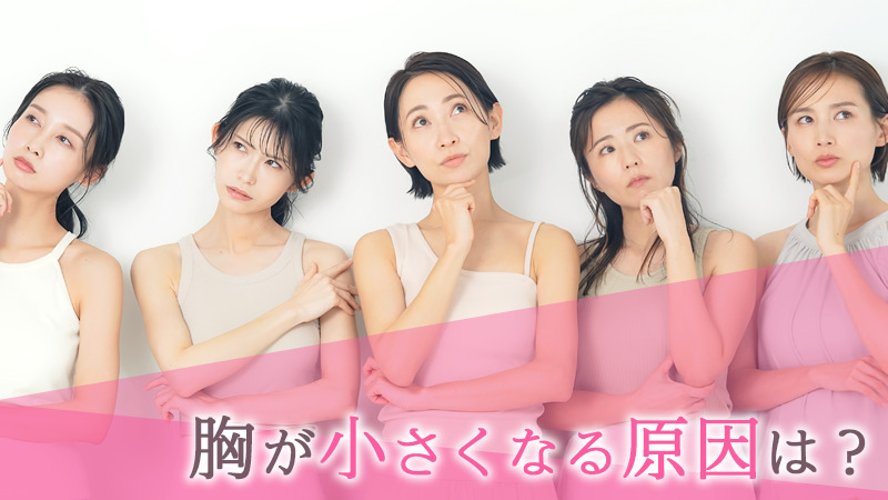 胸が小さくなる原因は？
